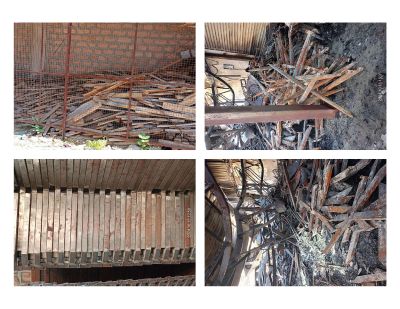 Fire Affected Stock of Raw Material, Semi-Finished and Finished Goods of Iron Pipes, Iron Legs